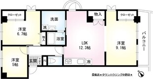 金津賀第５ビルの物件間取画像